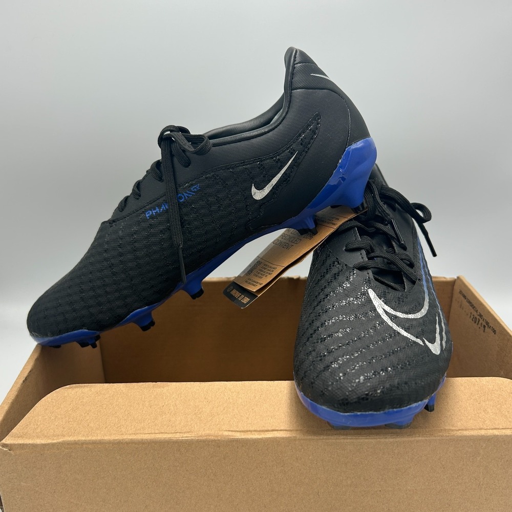 Nike Phantom GX Soccer Cleats DD9473-040 BlackChrome Hyper Royal SZ M 5/W 6.5 - Picture 4 of 13